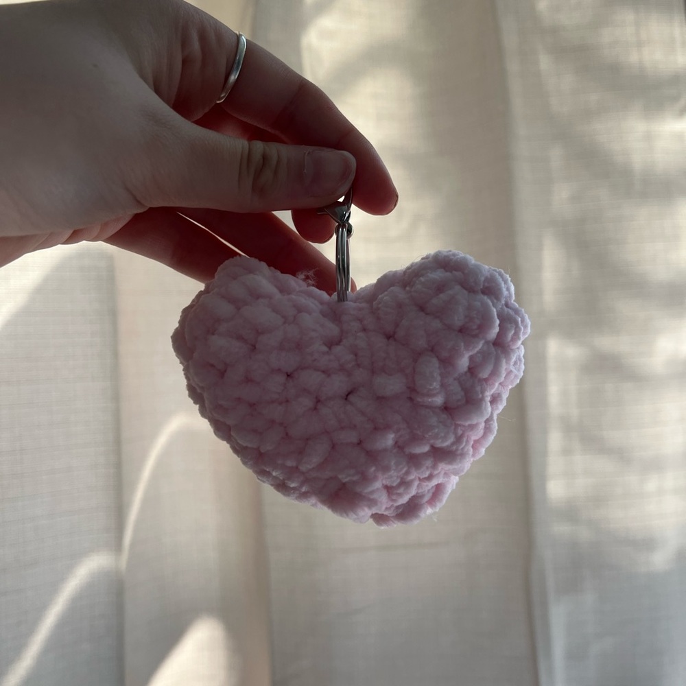 Pink Heart Keychain